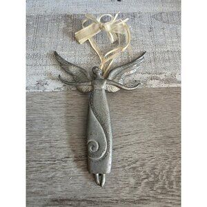 Serenity Angel Silver Metal Ornament Mother Teresa” We Can Do No Great " 261c